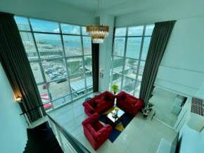 Duplex Loft Maritime Suites Georgetown Karpal Singh Drive Sea City View